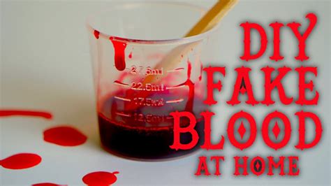 easy fake blood recipe for clothes